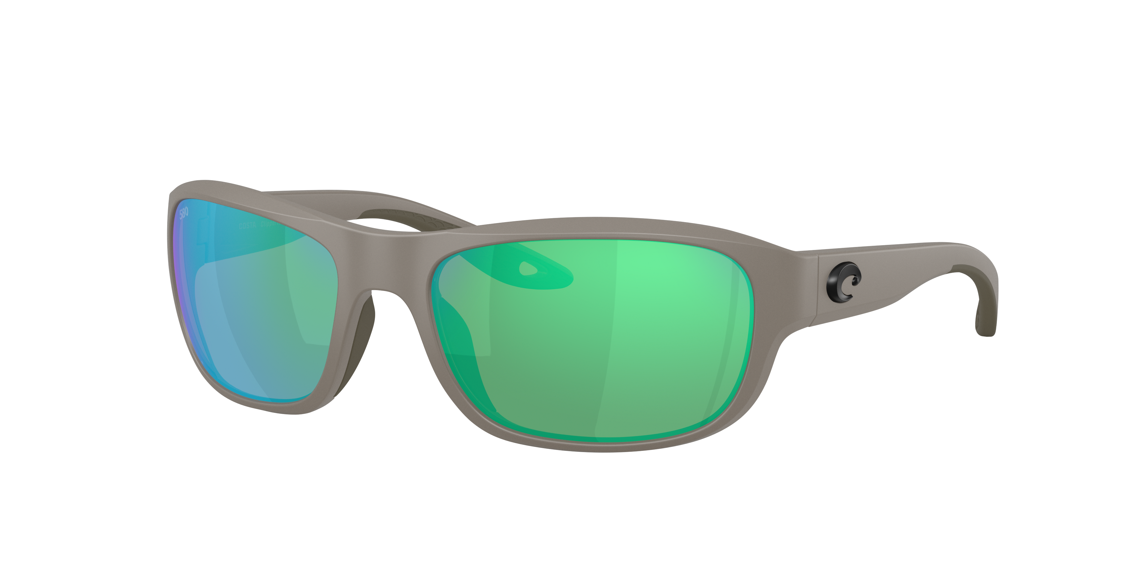 Costa Unisex Sunglass Clipperton -  Frame color: Olive Shale, Lens color: Green Mirror