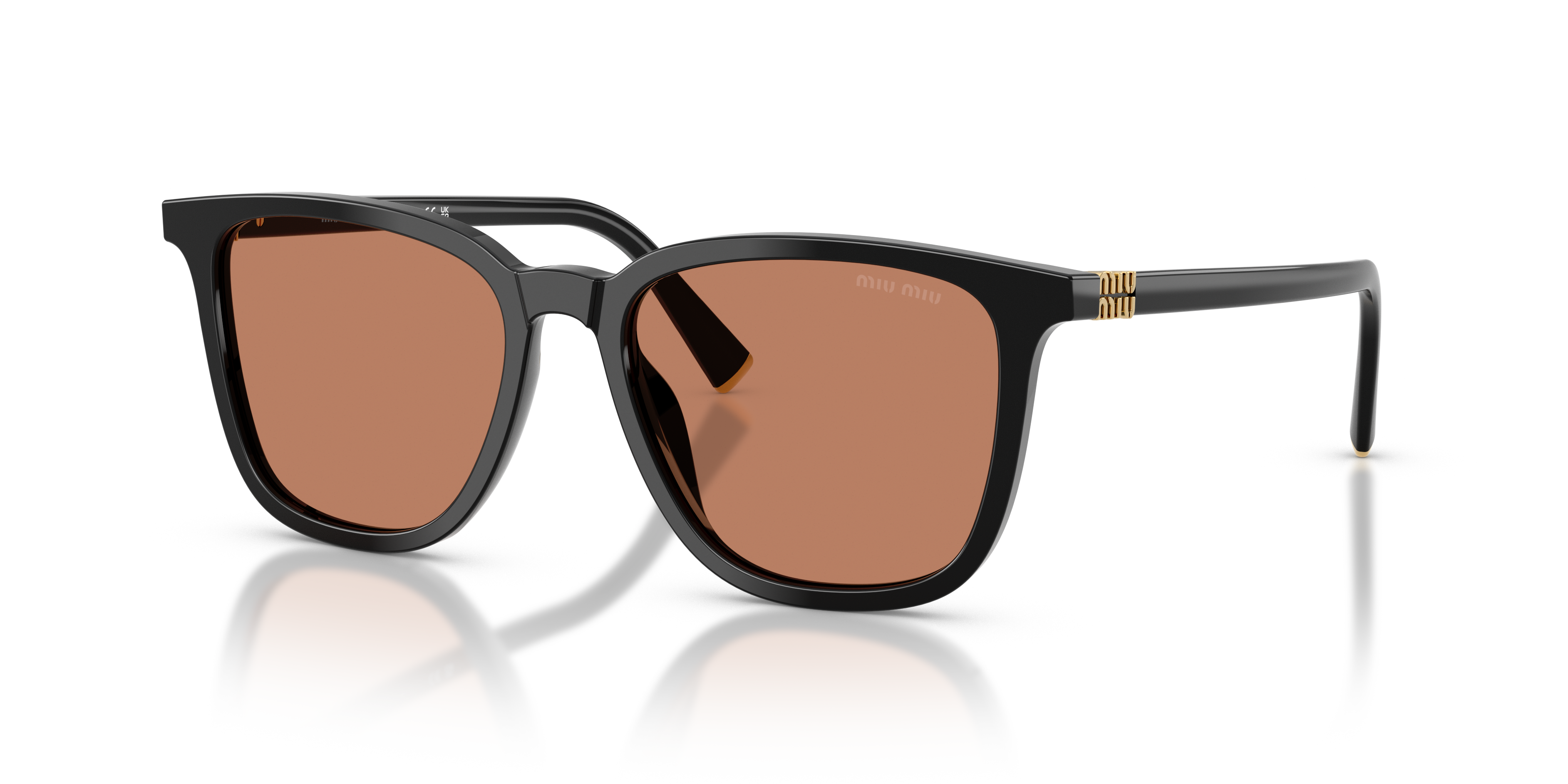 Miu Miu MU B03SF M (53 - 16) with Brown lenses and Black frame