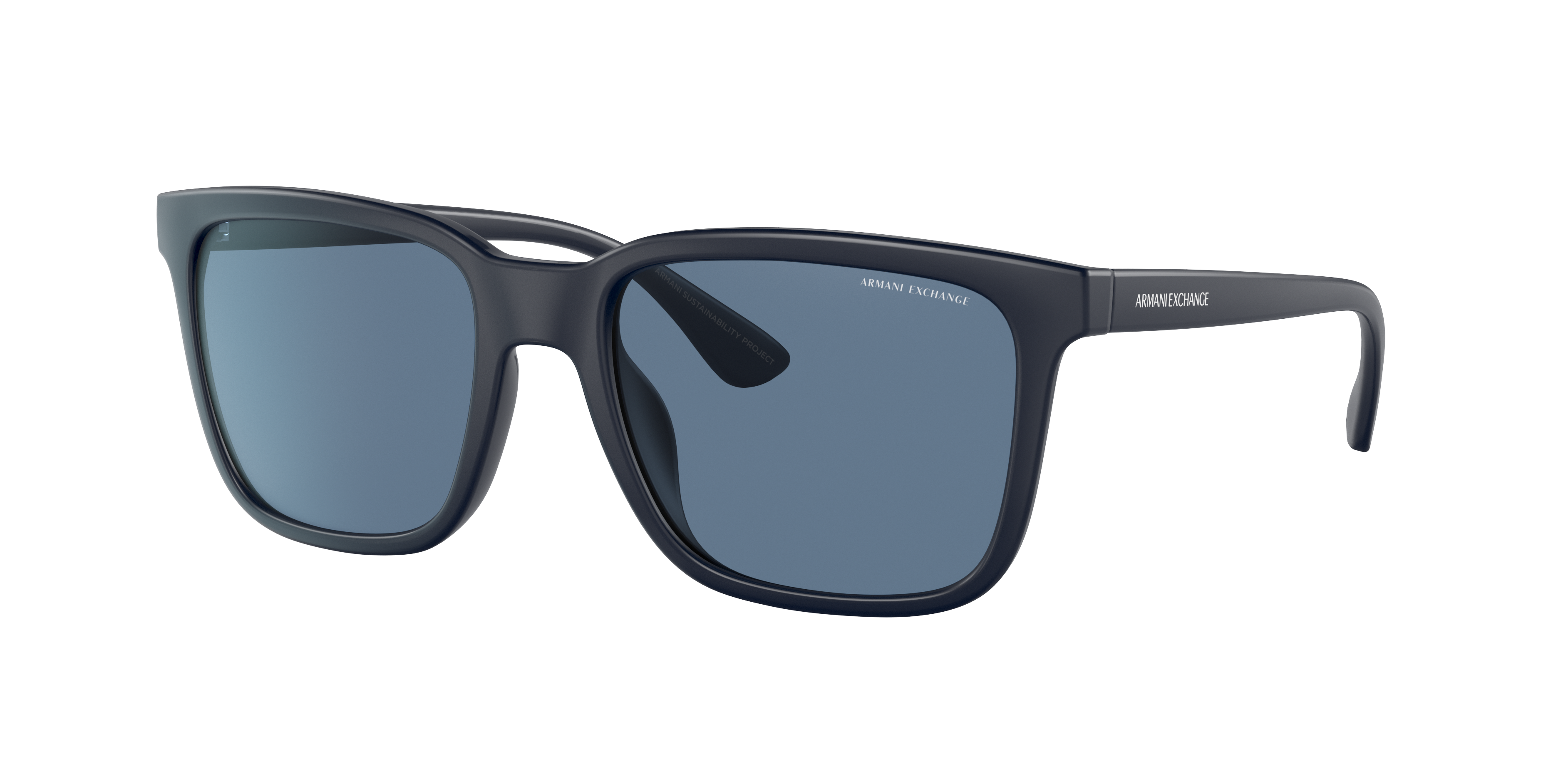 Armani Exchange Man Sunglass AX4112SU -  Frame color: Dark Matt Blue, Lens color: Dark Blue
