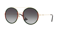 Gucci GG0061S XXS (56 - 22) with Grey lenses and Gold frame