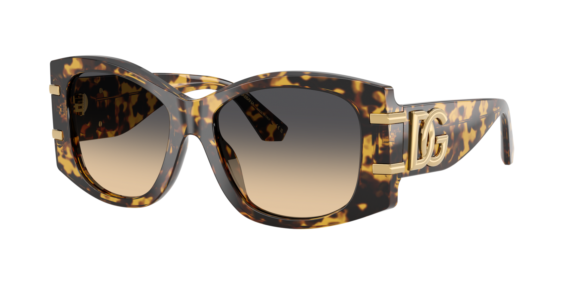 Dolce&Gabbana Woman Sunglass DG4501 -  Frame color: Yellow Havana, Lens color: Light Yellow Gradient Grey