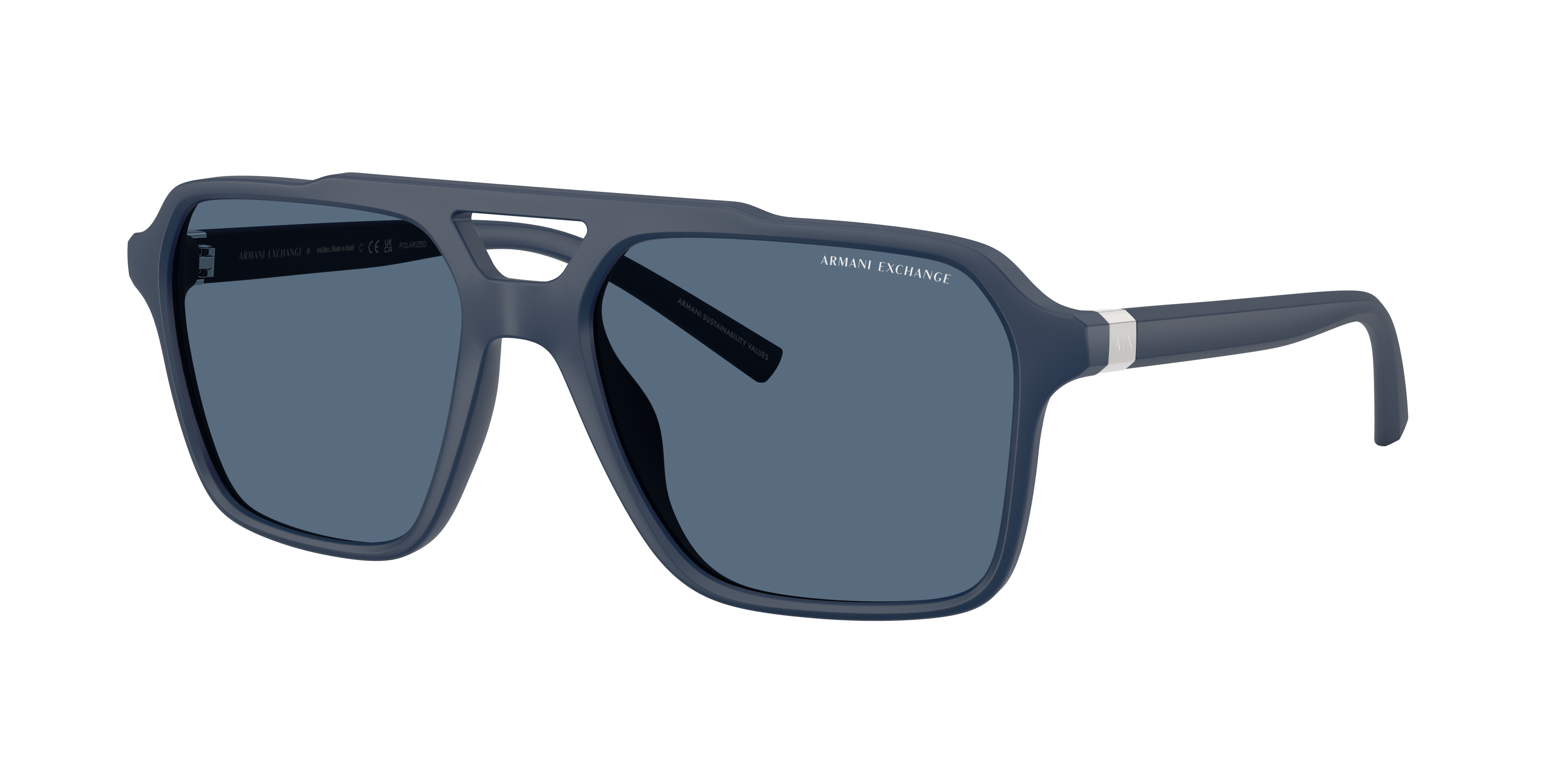 Armani Exchange Man Sunglass AX4166SU -  Frame color: Matte Blue, Lens color: Dark Blue