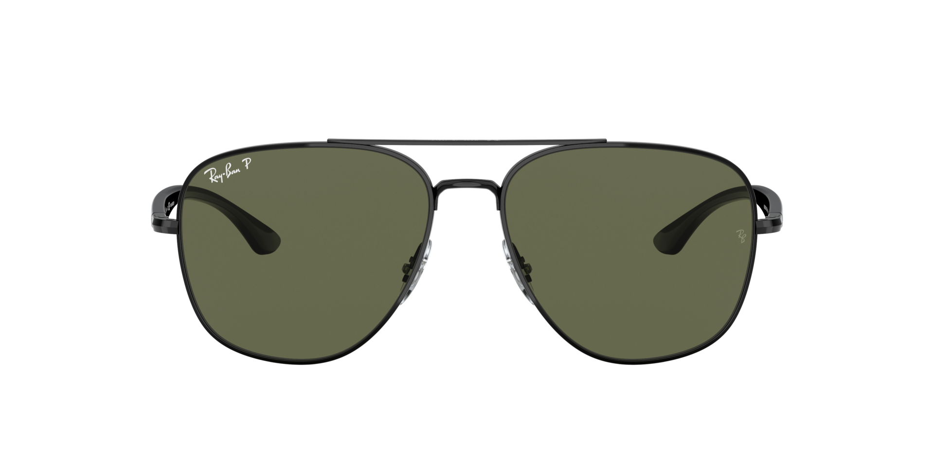 Ray-Ban RB3683 L (56 - 15) with Green lenses and Black frame