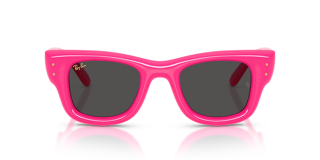 Ray-Ban Wayfarer Puffer M (47 - 23) with Black lenses and Pink