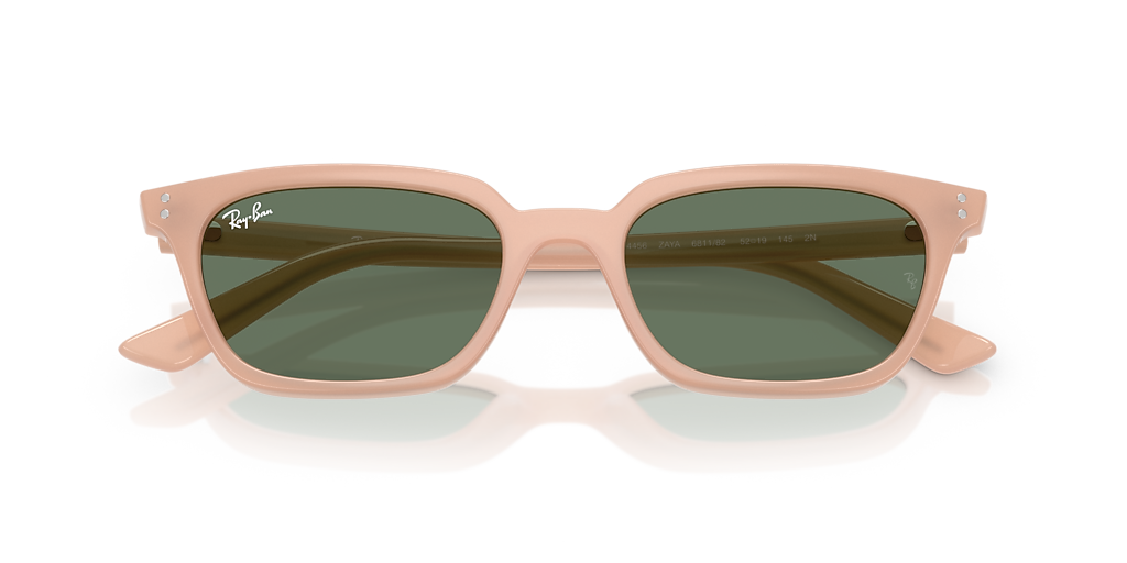 Ray-Ban Zaya Bio-Based XXS (50 - 19) with Green lenses and Pink