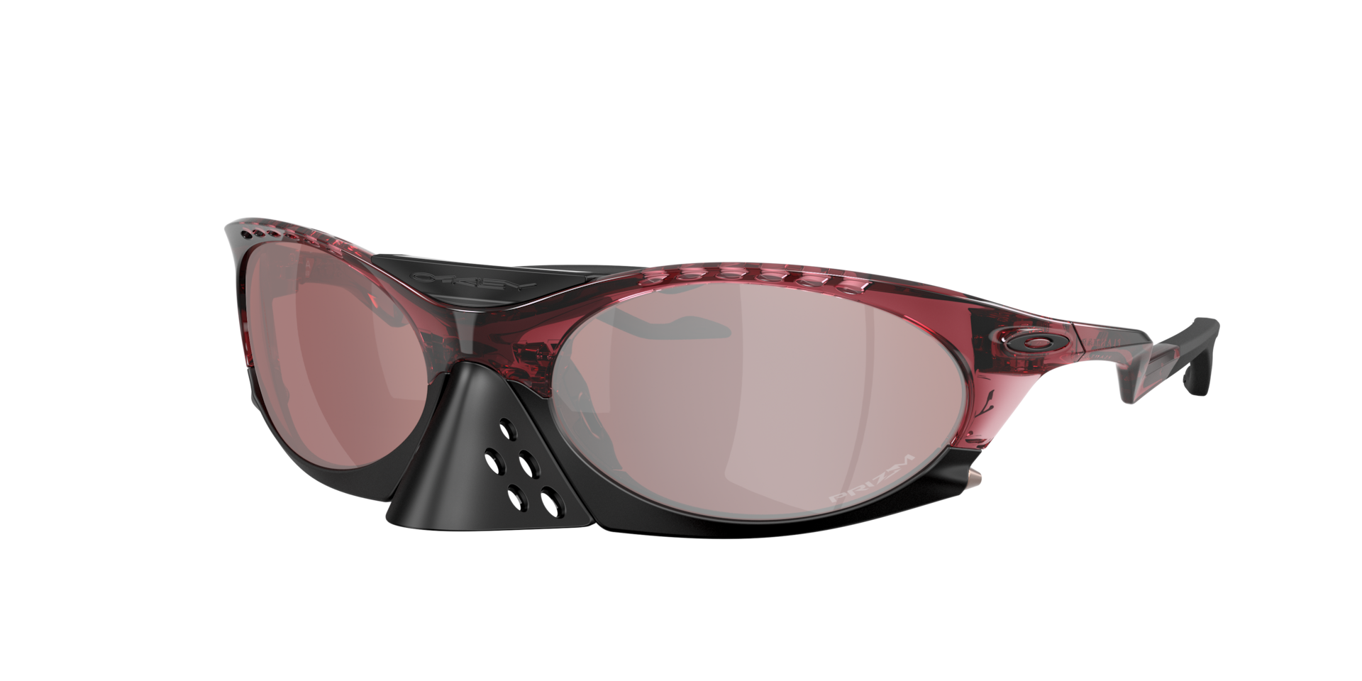Oakley Mann Sunglass Plantaris Basecamp Collection - Rahmenfarbe: Transparent Eisenrot, Linsenfarbe: Prizm Snow Black Iridium
