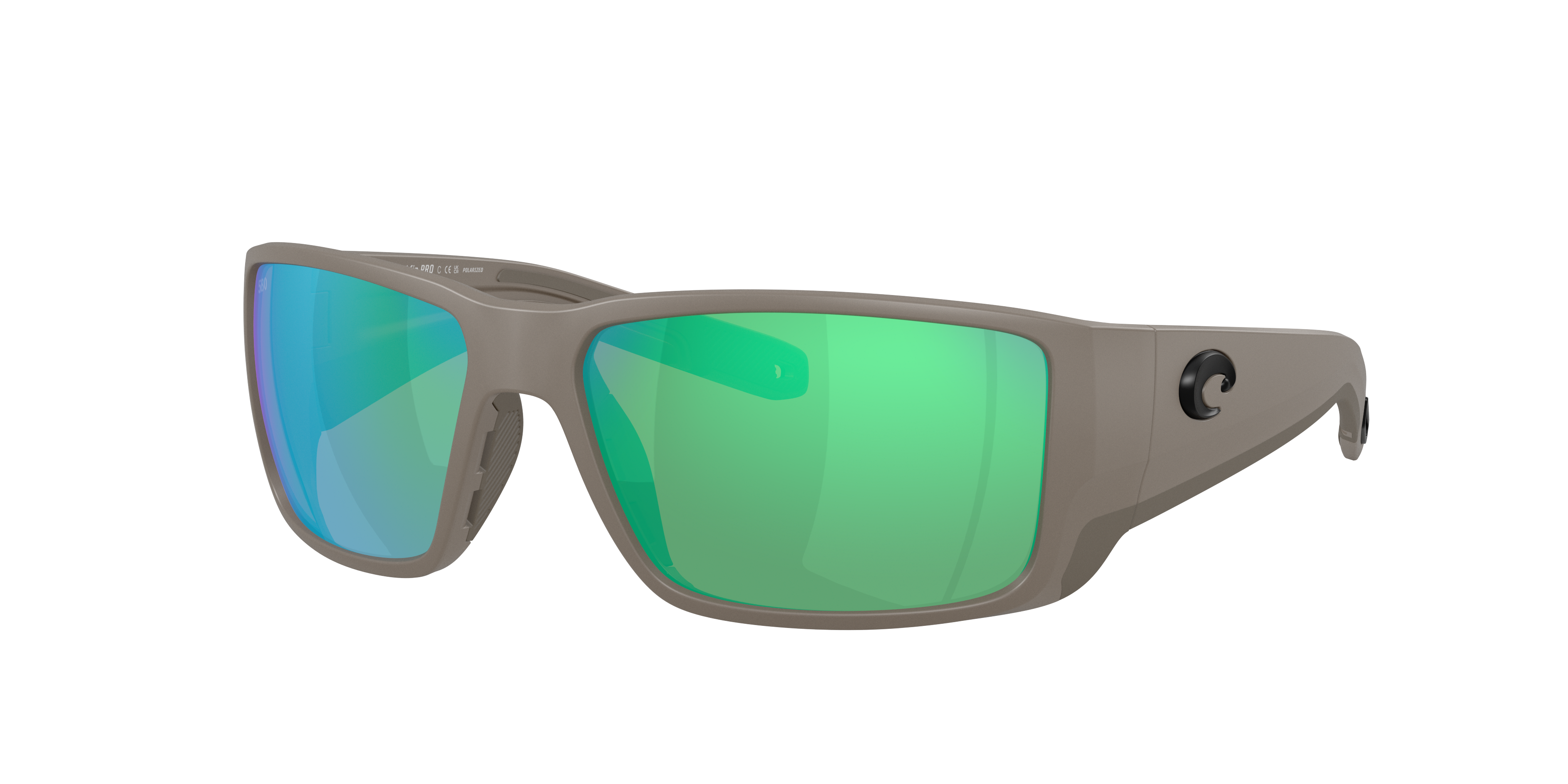 Costa Man Sunglass Blackfin PRO -  Frame color: Olive Shale, Lens color: Green Mirror