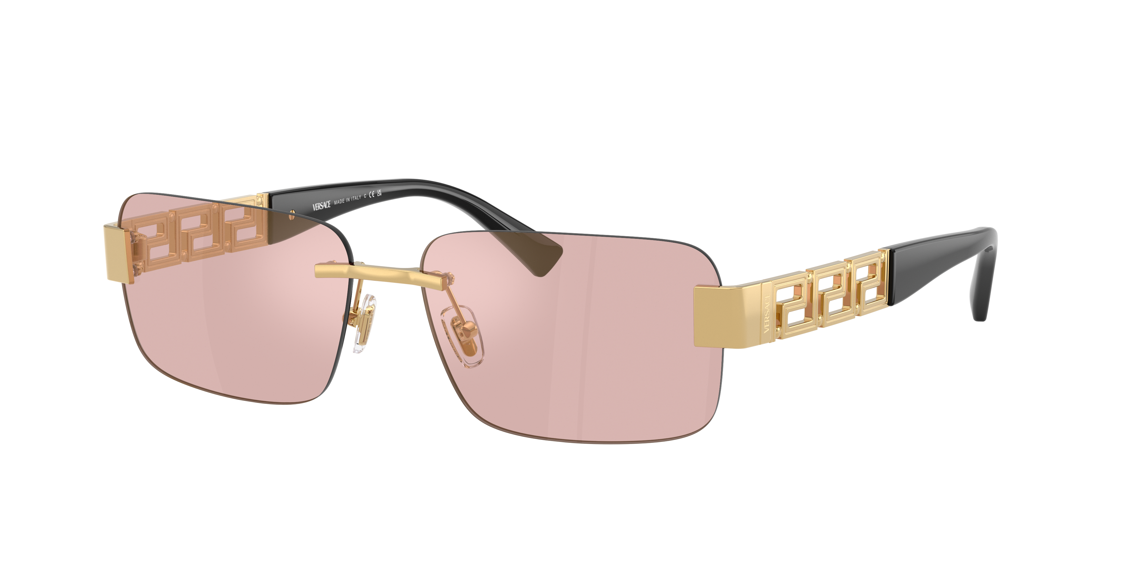 Versace VE2298 L (58 - 15) with Pink lenses and Gold frame