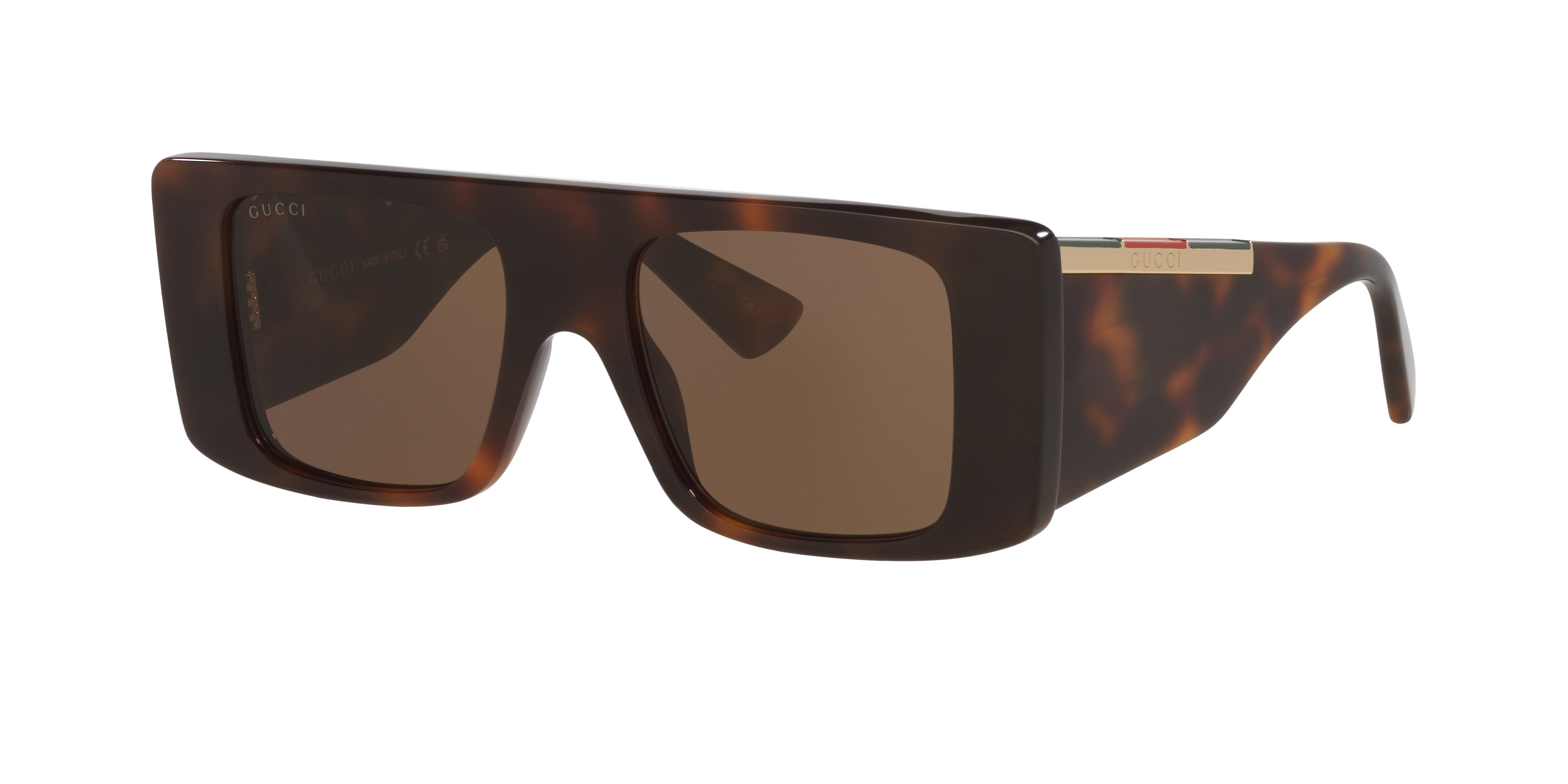 Gucci GG1888S XS (50 - 18) with Brown lenses and Tortoise frame