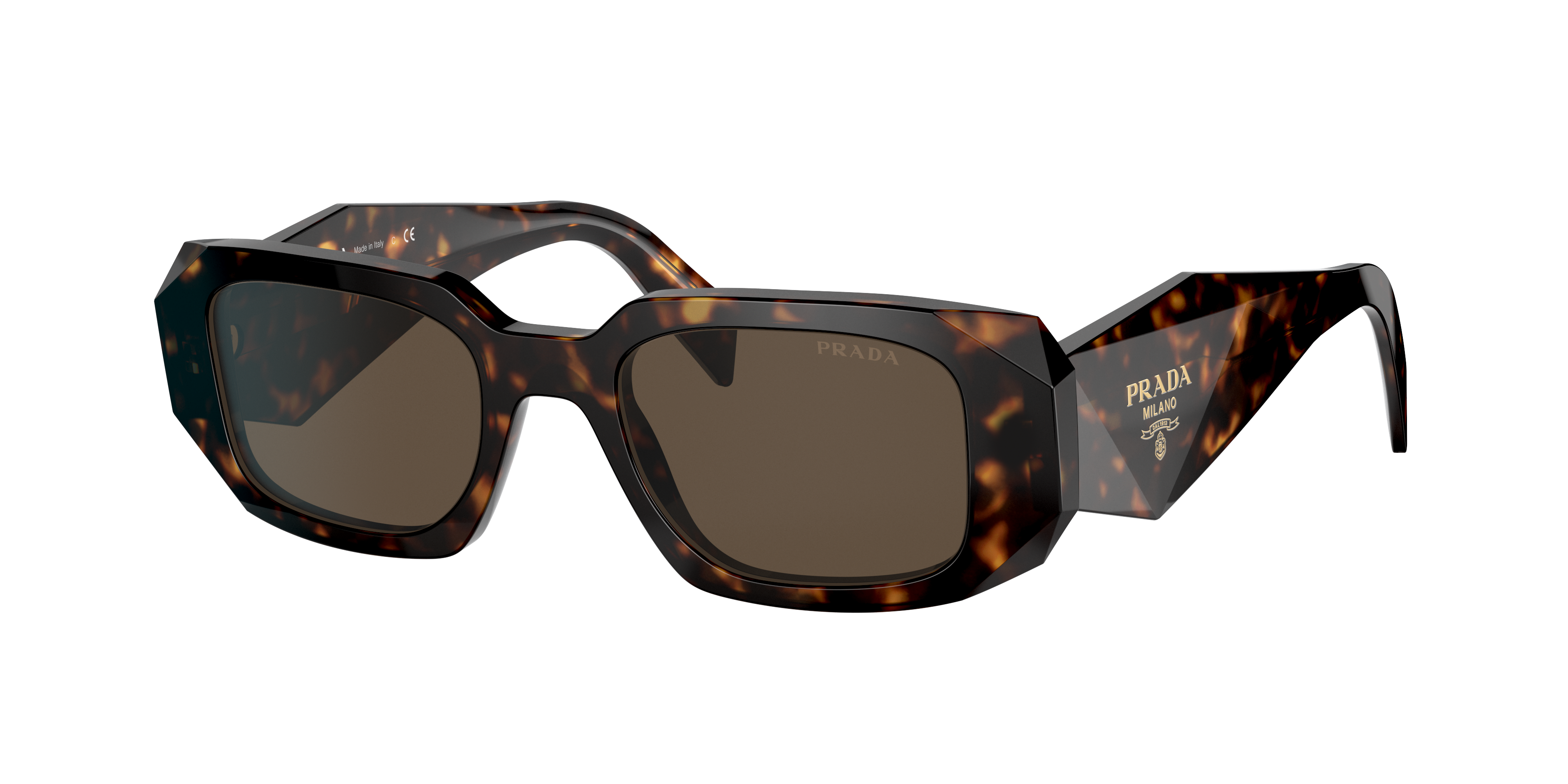 PRADA サングラス ブラック トータス Prada PR 17WS S (49 - 20) with Brown lenses and Tortoise frame