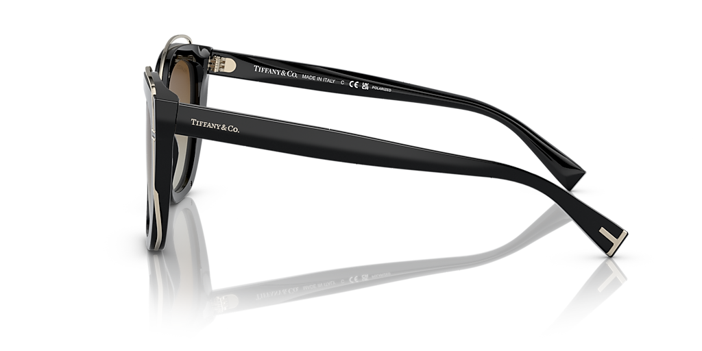 Tiffany & Co. TF4148 M (54 - 17) with Brown lenses and Black frame