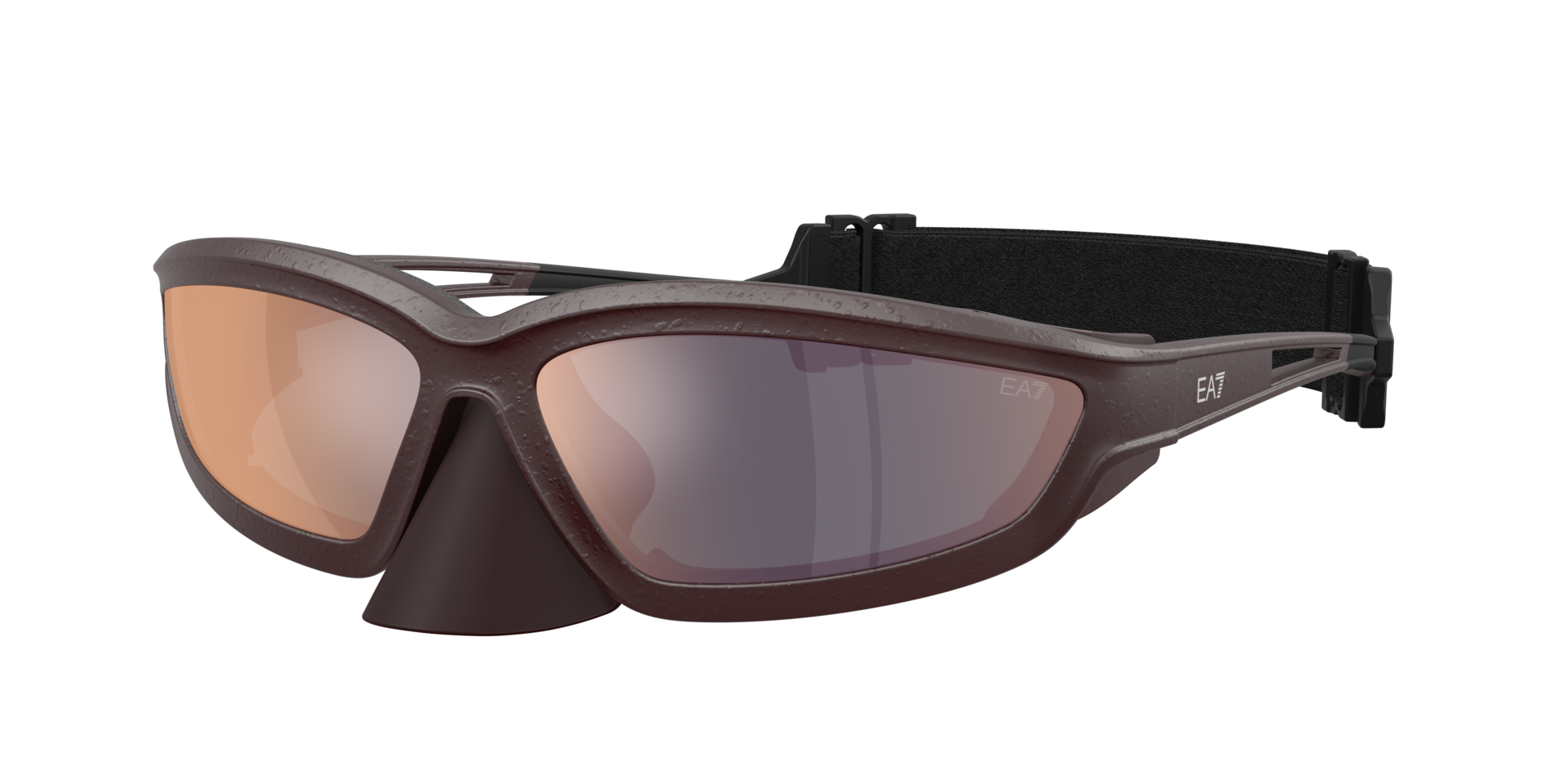 EA7 Man Sunglass Q74011 -  Frame color: Matte Burgundy, Lens color: Dark Grey Mirror Pink