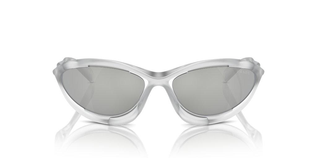 Prada PR A23S M (60 - 17) with Silver lenses and Transparent frame