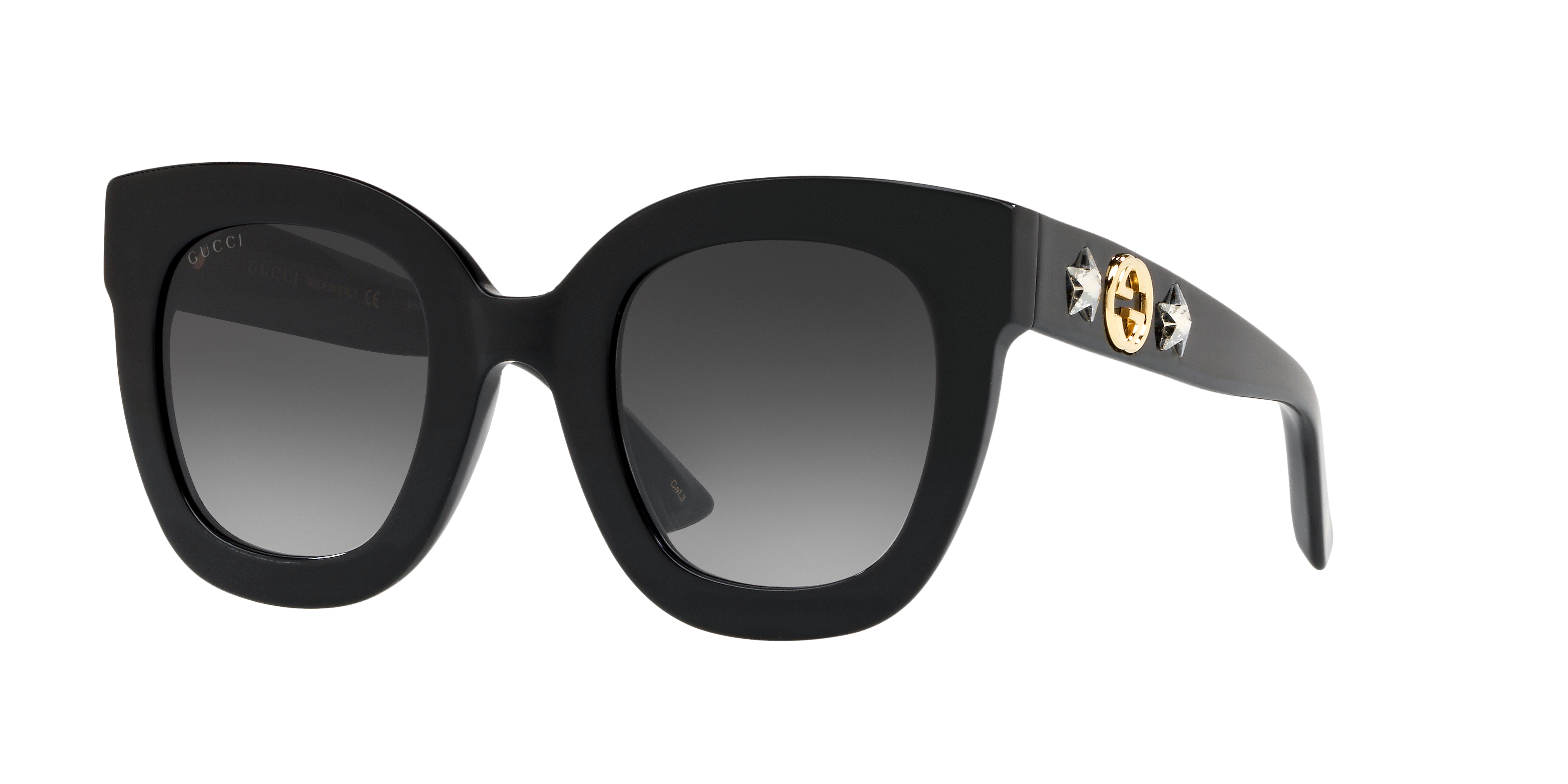 Gucci GG0208S XXS (49 - 28) with Grey lenses and Black frame