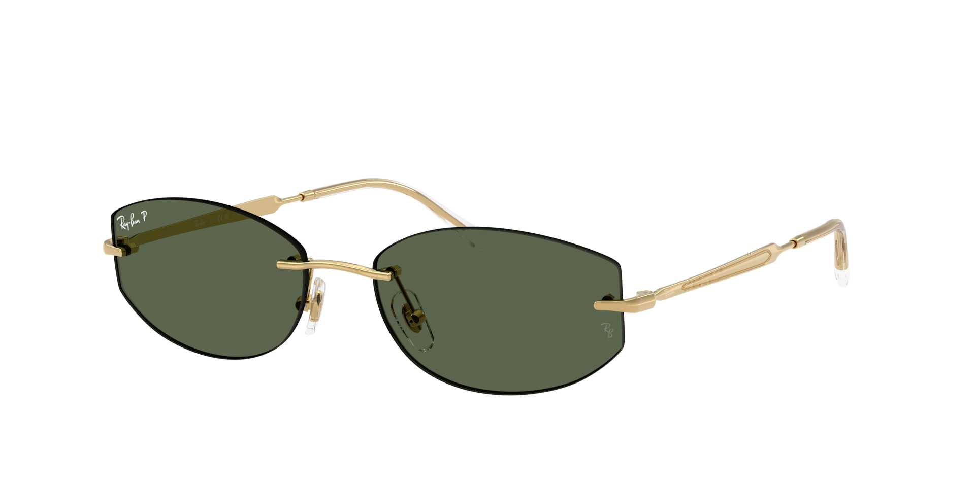 Ray-Ban Unisex Sunglass RB3792 -  Framekleur: Arista, Lenskleur: Donkergroen gepolariseerd