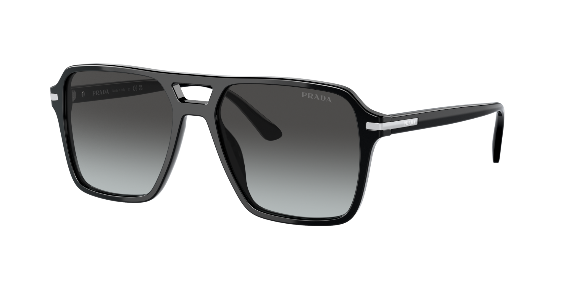 Prada PR 20YS M (55 - 17) with Grey lenses and Black frame