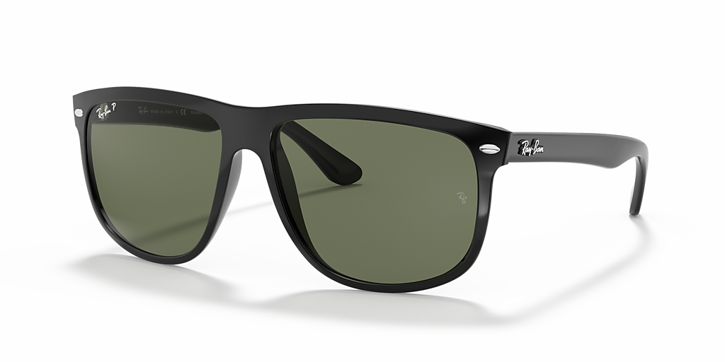 Ray-Ban Boyfriend L (60 - 15) with Green lenses and Black frame