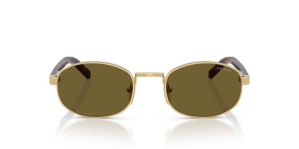 Prada PR B53S XXS (49 - 21) with Brown lenses and Gold frame