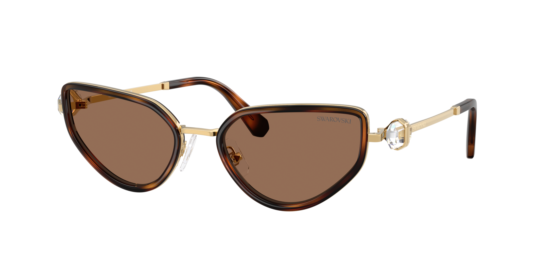 Swarovski Femme Sunglass SK7027 - Couleur du Monture OrHavana Couleur de Lentille Marron fonc 115 €