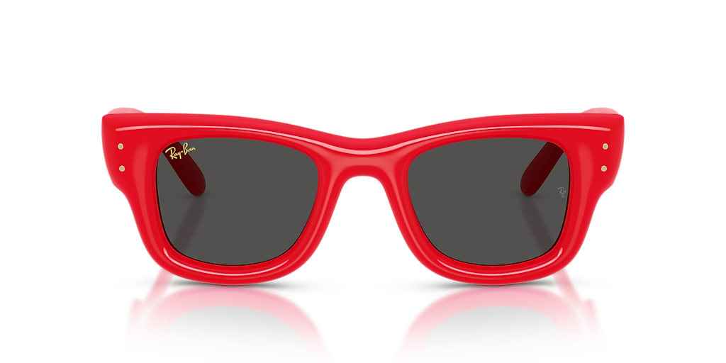 Ray-Ban Wayfarer Puffer M (47 - 23) with Black lenses and Red