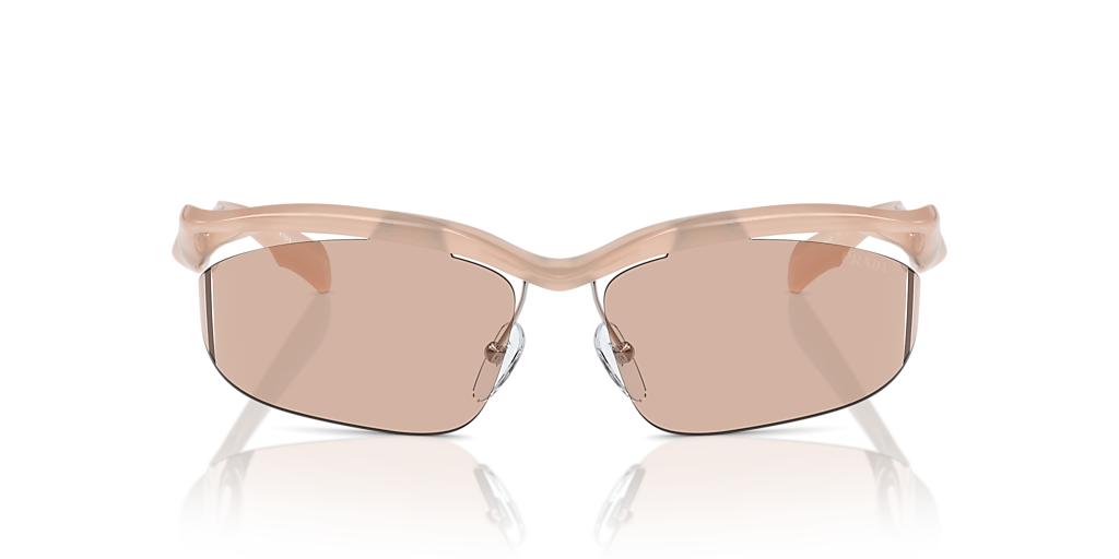 Prada PR A25S L (71 - 16) with Brown lenses and Pink frame