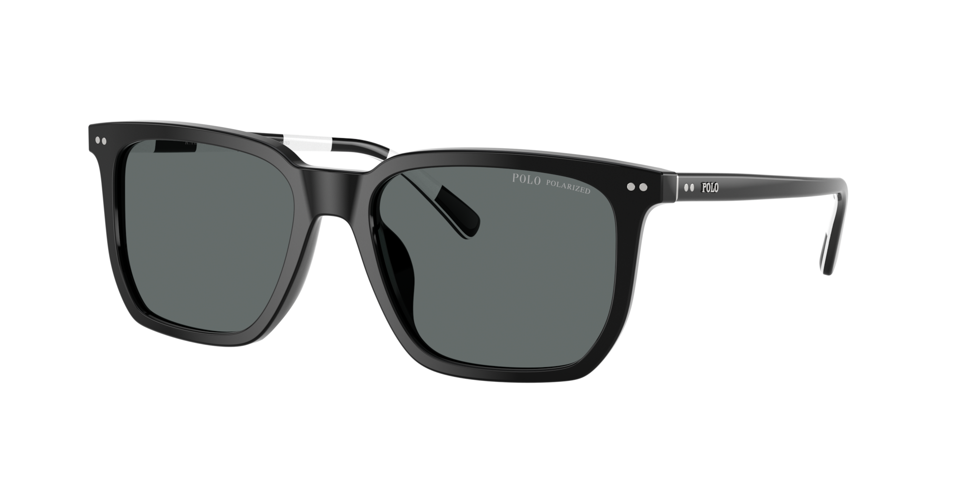 Polo Ralph Lauren Man Sunglass PH4224U -  Frame color: Shiny Black, Lens color: Polarized Dark Grey