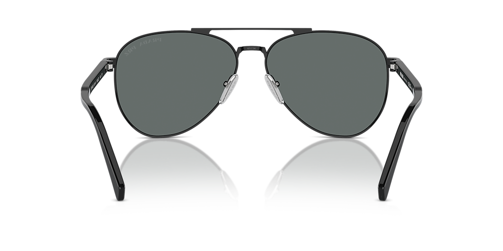 Prada PR A58S L (61 - 14) with Grey lenses and Black frame