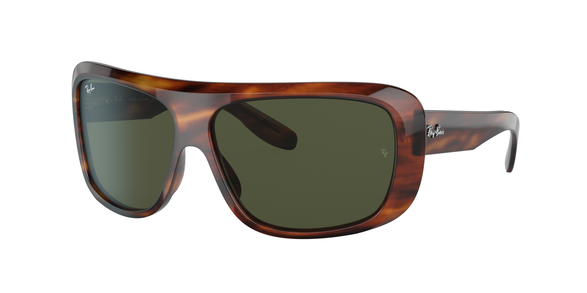 Ray-Ban Unisex Sunglass Blair - Couleur du Monture Ray Havana Couleur de Lentille Vert G-15 83 €