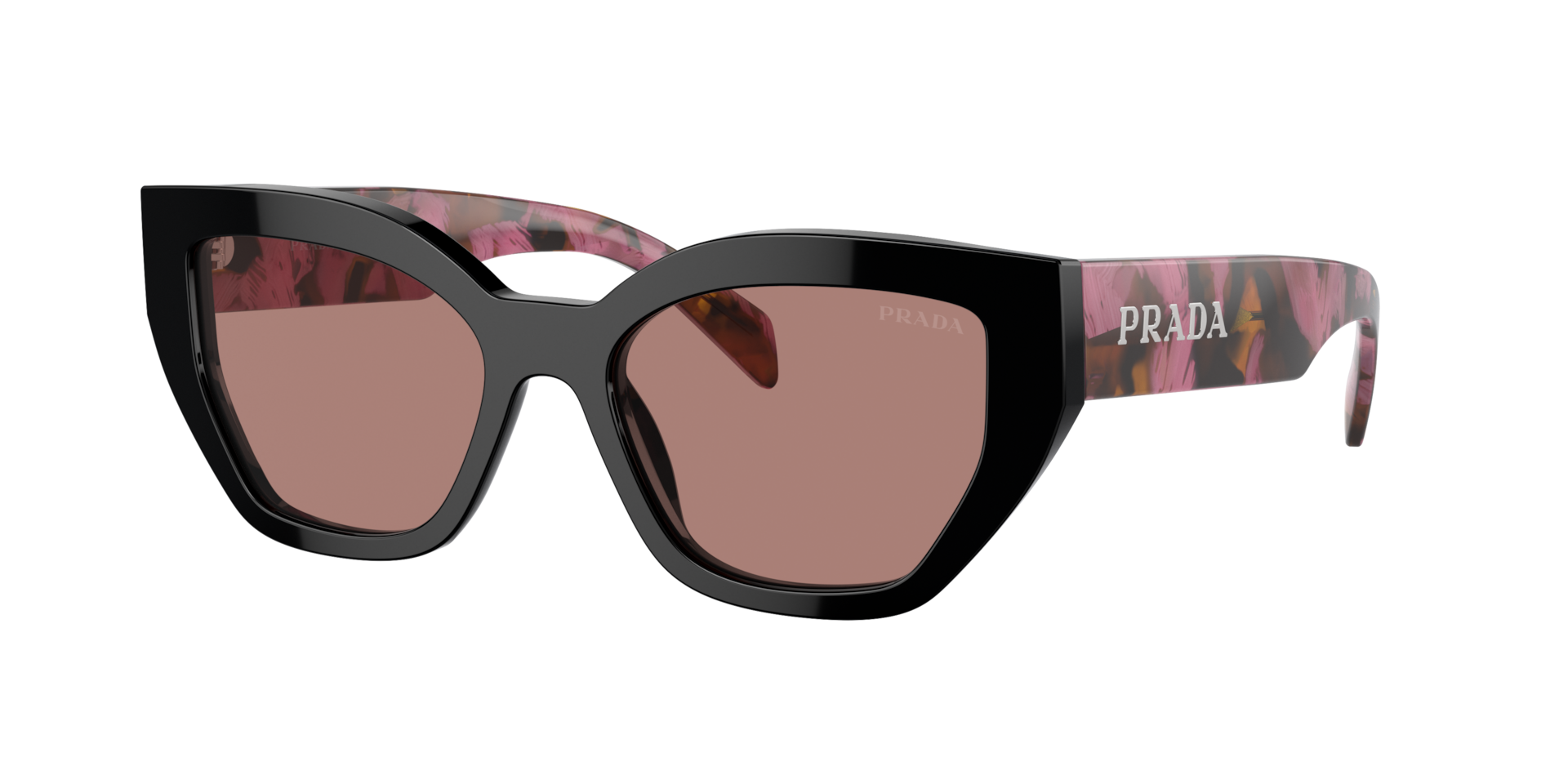 Prada PR A09S M (53 - 18) with Brown lenses and Violet frame