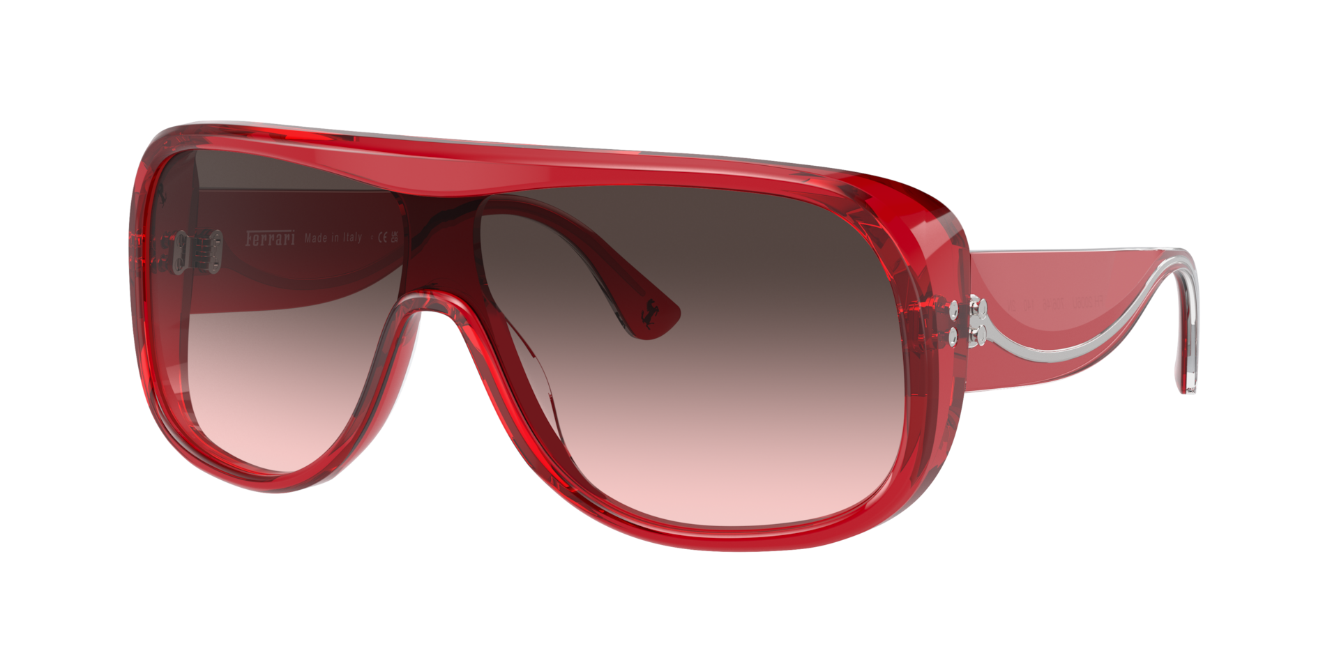 Ferrari Femme Sunglass FH2006U - Couleur du Monture Rouge transparent Couleur de Lentille Rouge dgrad Rose 225 €