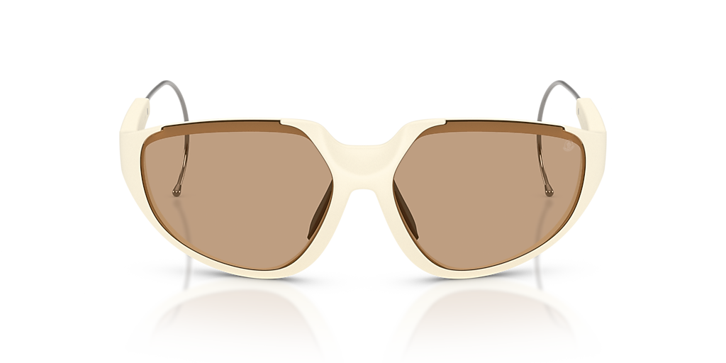 Moncler ME8008 LASZER L (63 - 12) with Brown lenses and White