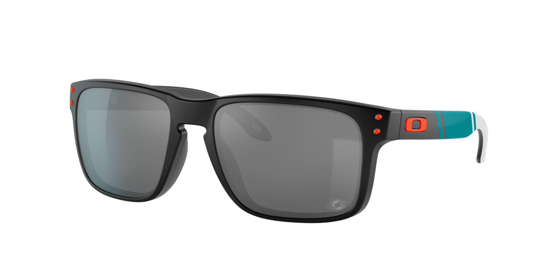 Oakley OO9102 Miami Dolphins Holbrook™ XL (57 - 18) with Black