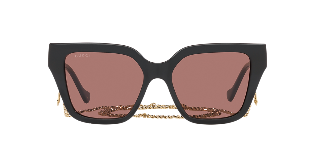 Gucci GG1023S XL (54 - 17) with Brown lenses and Black frame
