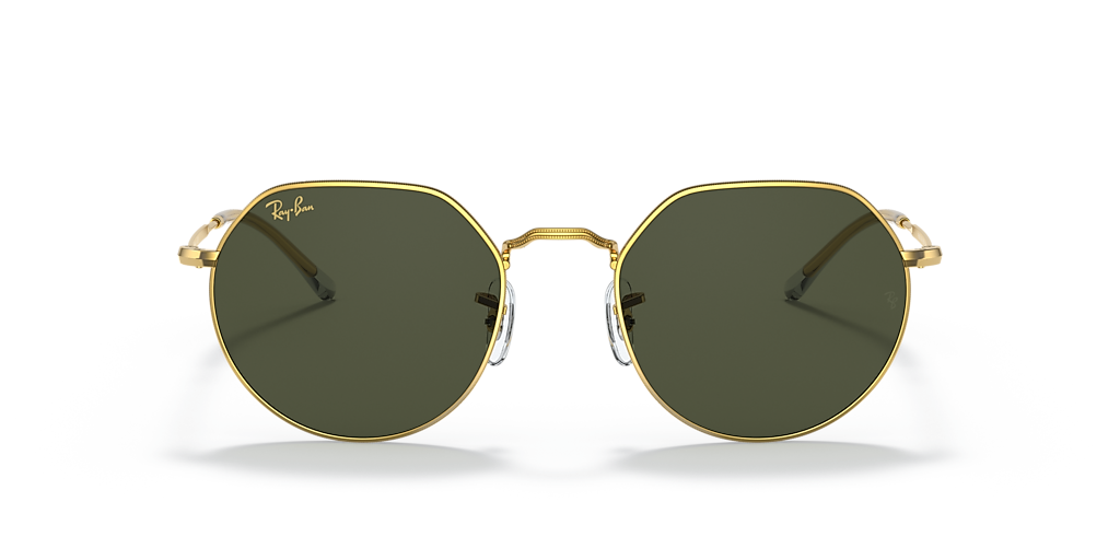 Ray-Ban Jack L (53 - 20) with Green lenses and Gold frame