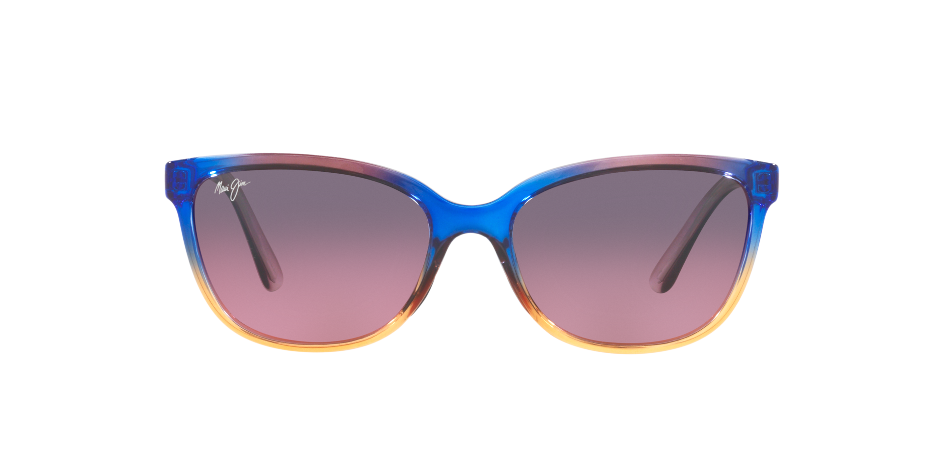 Maui Jim 758 Honi S (55 - 18) with Pink lenses and Blue frame