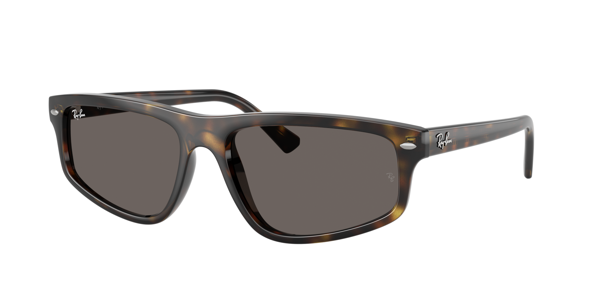 Ray-Ban Unisex Gris Oscuro Sunglass Rb2225 - Color Del Marco: Habana, Color De La Lente:
