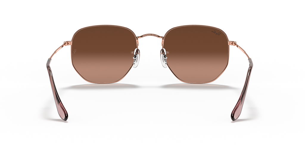 Ray-Ban Hexagonal Flat Lenses M (51 - 21) com Lentes Marrom e