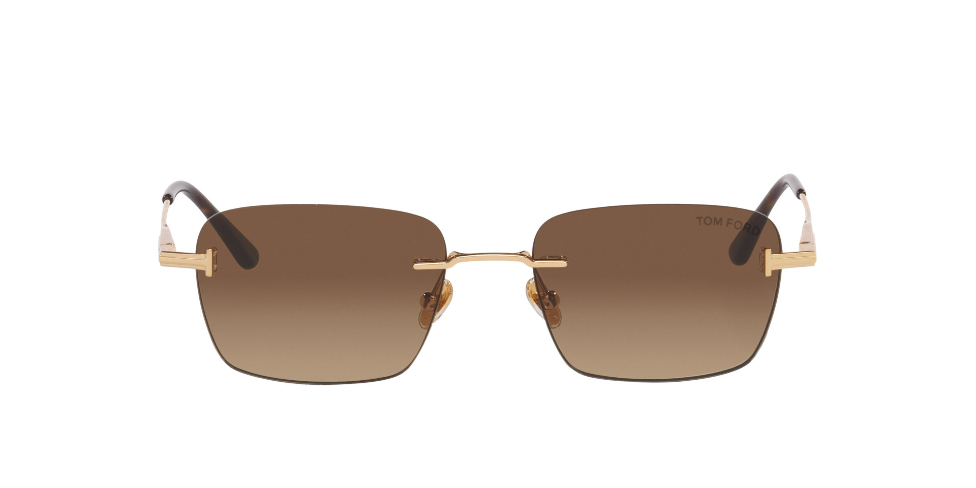 Tom Ford Jake-02 XXL (54 - 18) with Brown lenses and Gold frame
