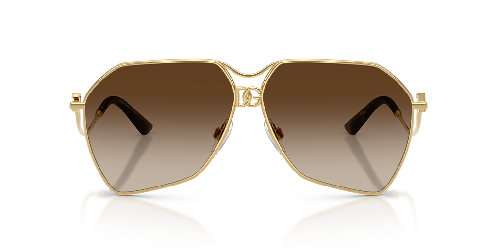 Dolce&Gabbana DG2326 XXL (62 - 10) with Brown lenses and Gold
