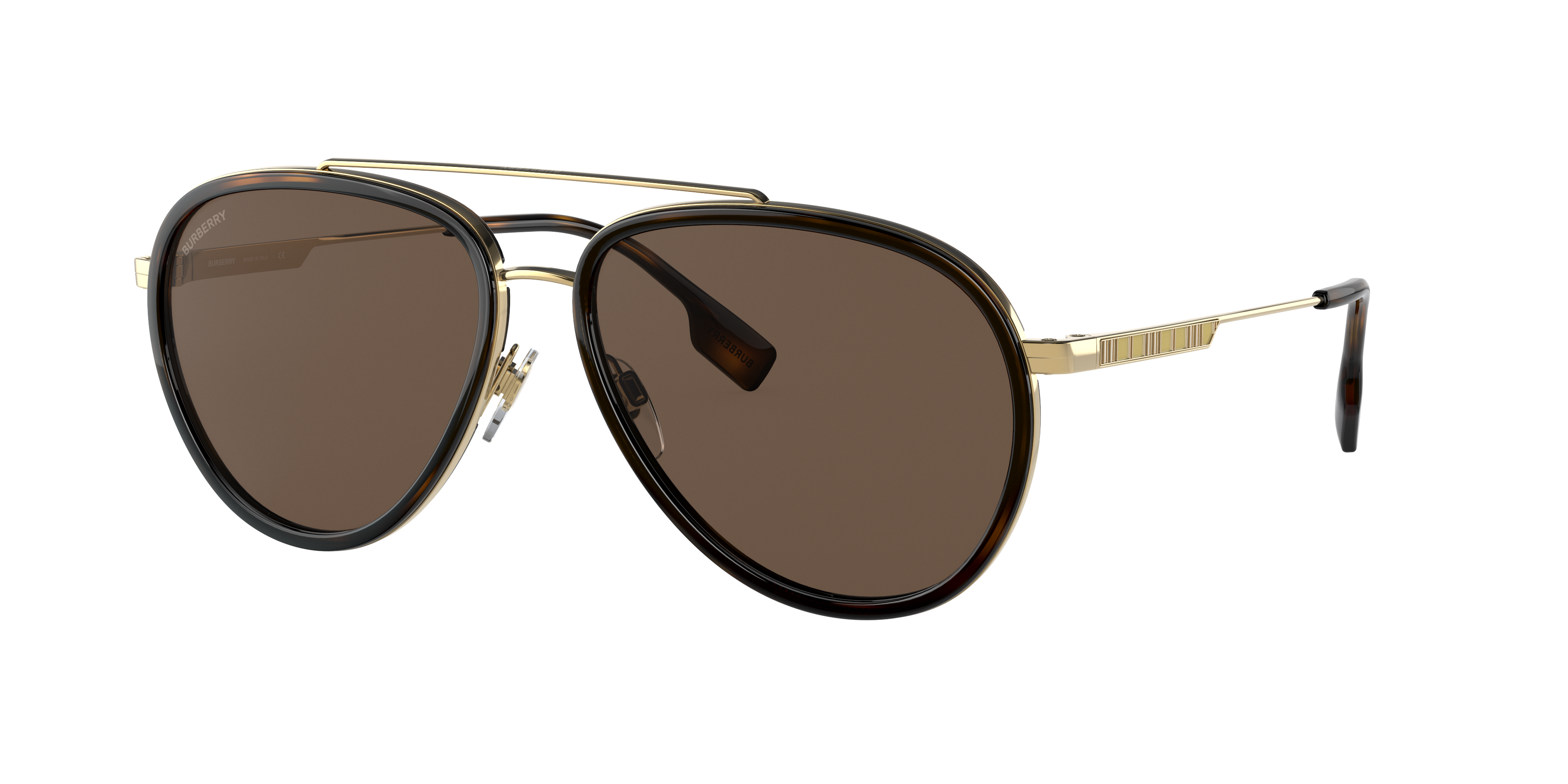 Burberry Oliver XL (59 - 15) with Brown lenses and Gold frame