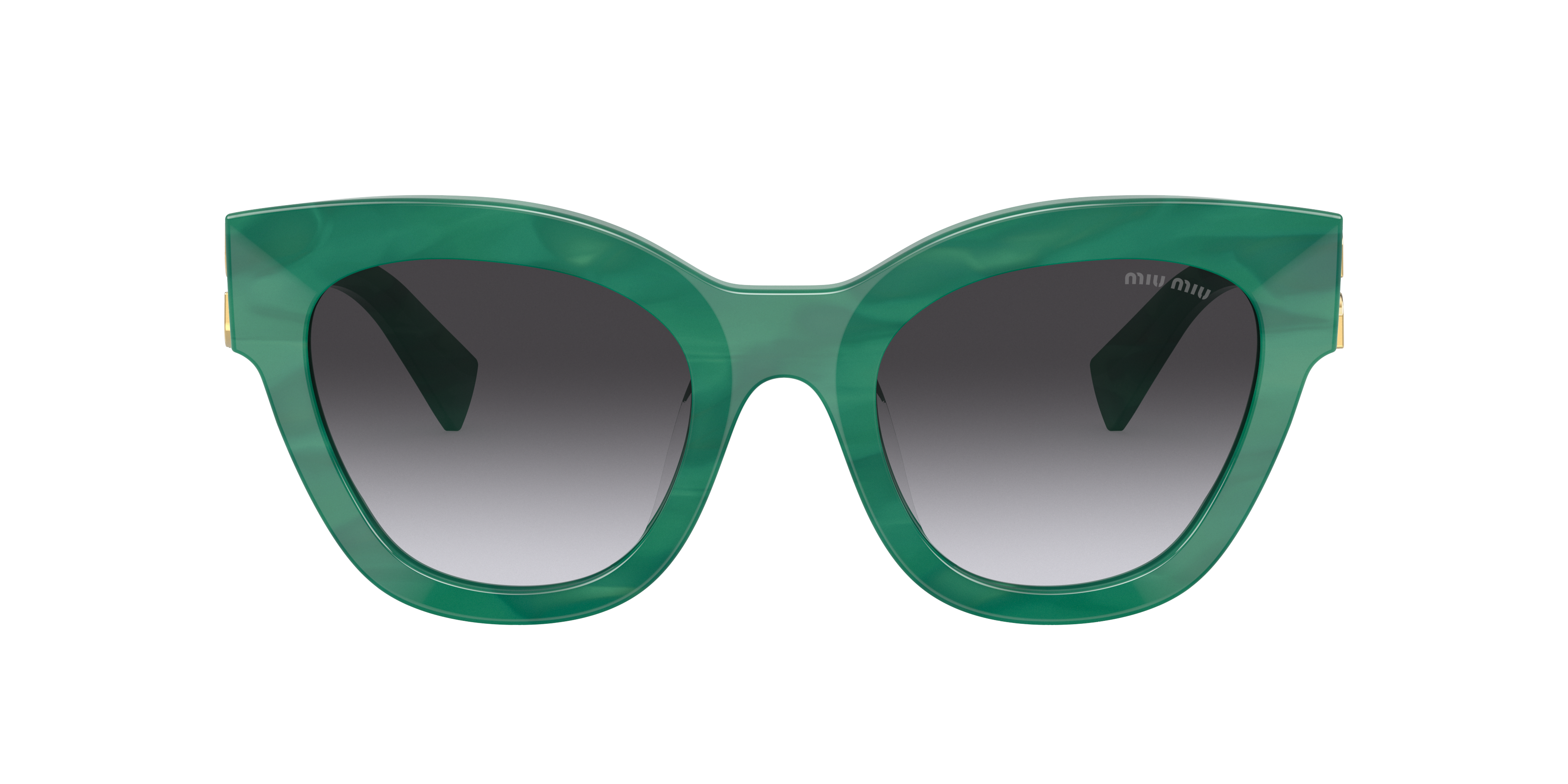 Miu Miu MU 01YS L (51 - 22) with Grey lenses and Green frame