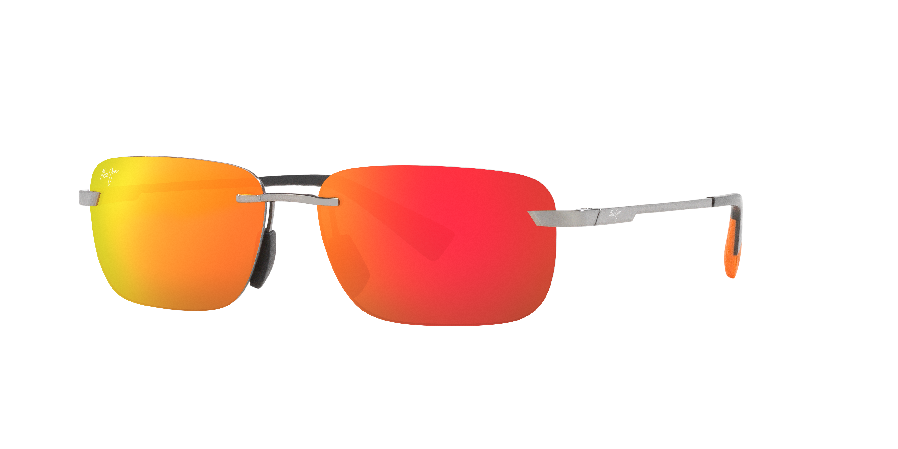 Maui Jim Lanakila L (59 - 15) with Red lenses and Silver frame