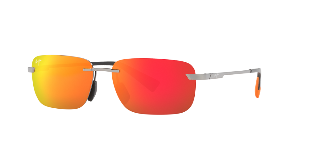Maui Jim Lanakila L (59 - 15) with Red lenses and Silver frame