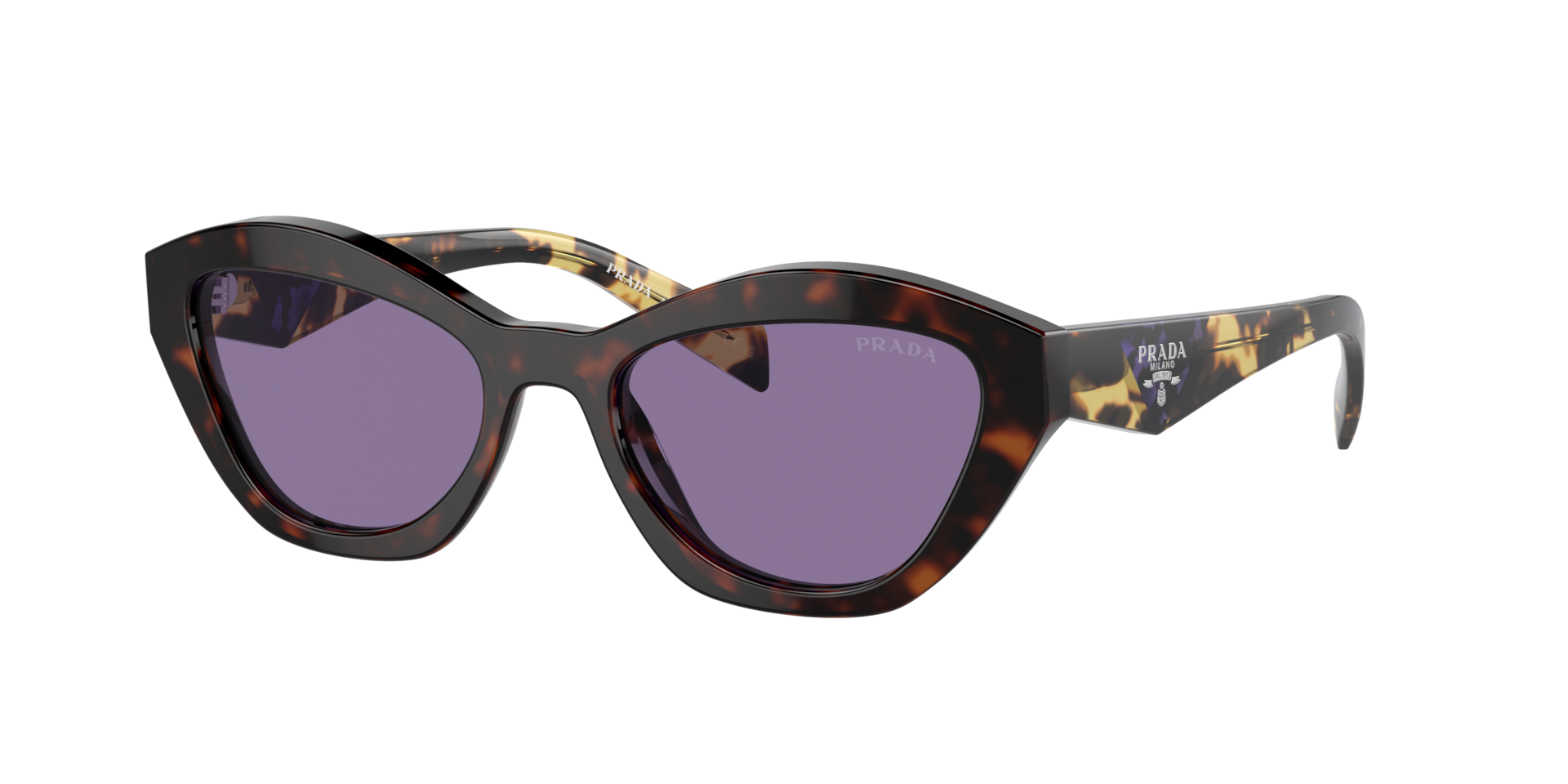 Prada PR A02S S (52 - 19) with Violet lenses and Tortoise frame