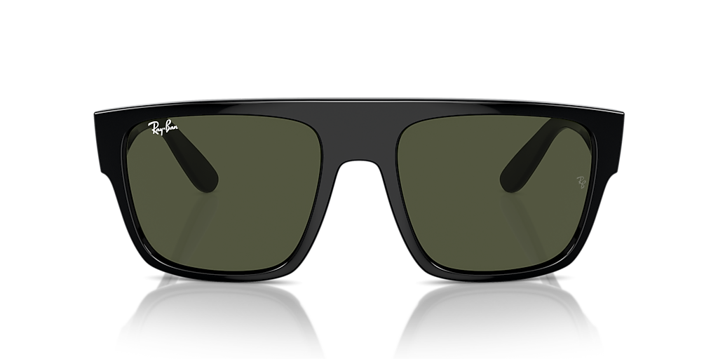 Ray-Ban Drifter XL (57 - 20) with Green lenses and Black frame