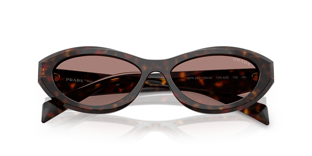 Prada PR 26ZS M (55 - 16) with Brown lenses and Tortoise frame