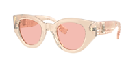 Burberry BE4390 Meadow M (47 - 25) with Orange lenses and  display picture 3