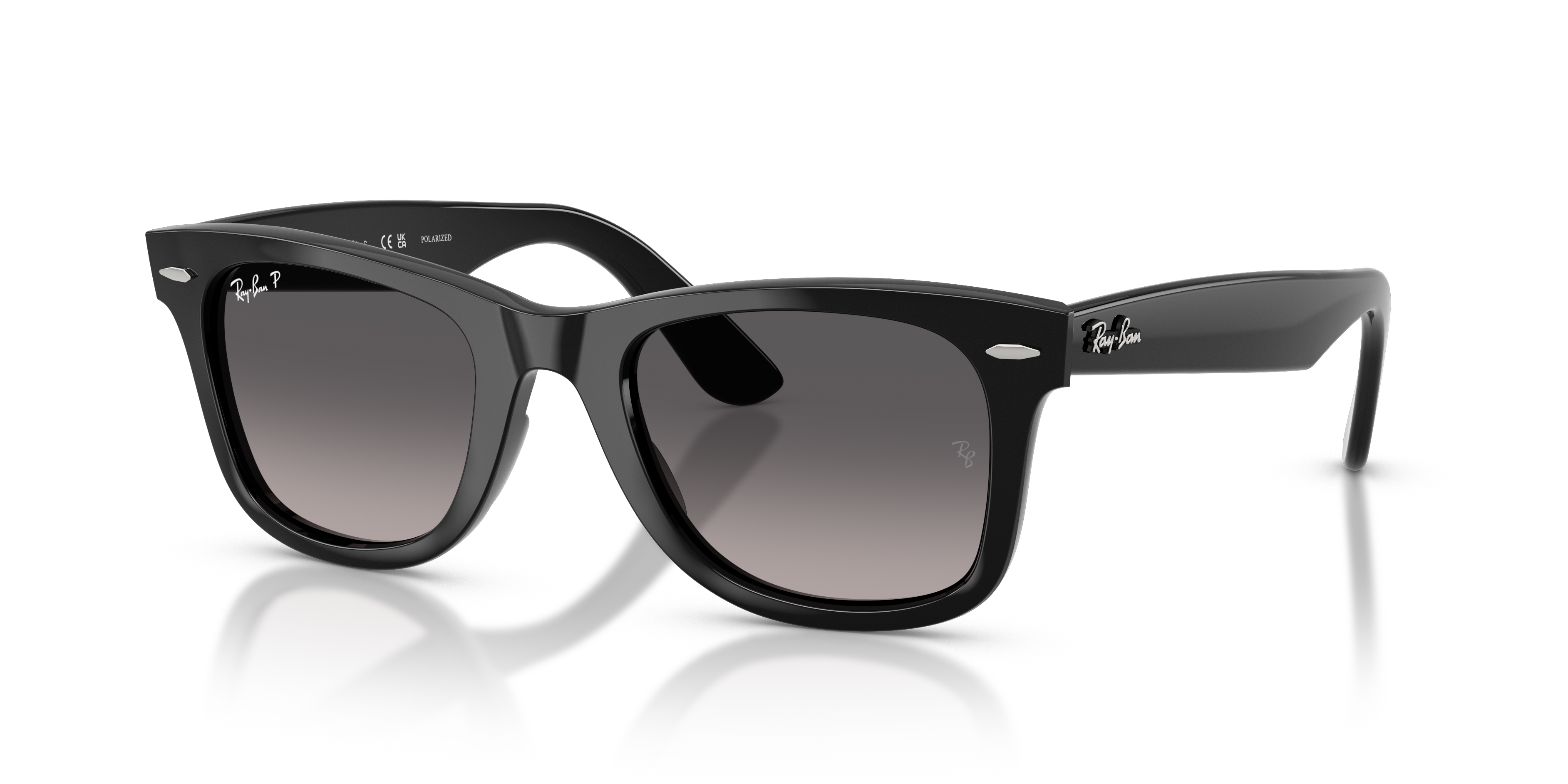 Ray-Ban Wayfarer Ease M (50 - 22) with Grey lenses and Black frame