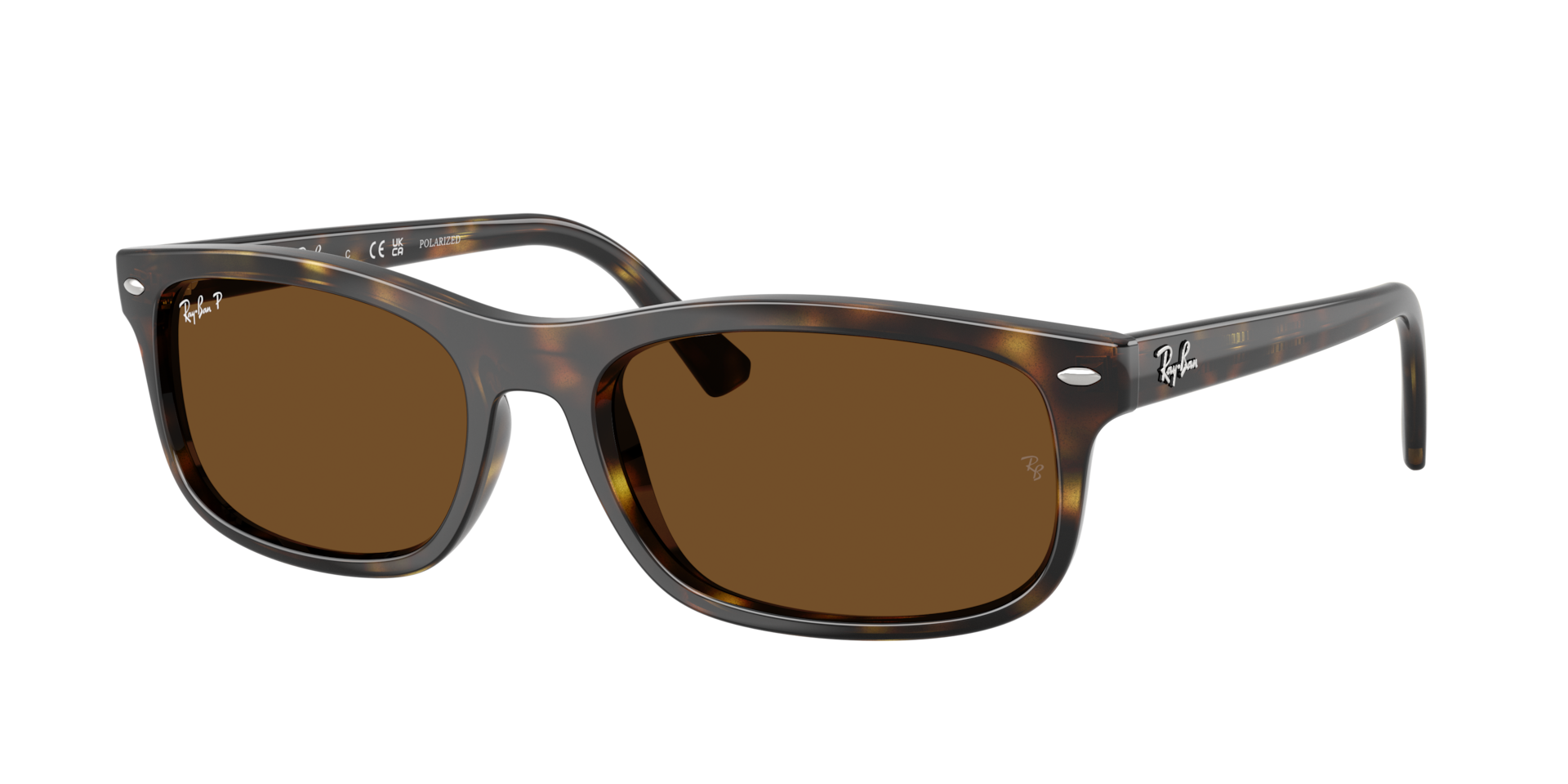 Ray-Ban Unisex Sunglass RB2224 - Frame color: Havana, Lens color: Polarized Brown