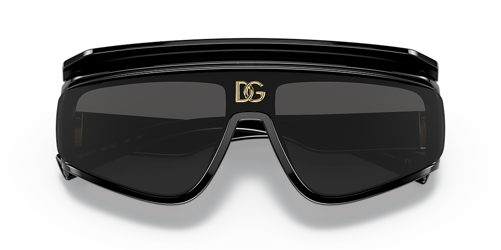 Dolce&Gabbana DG6177 XXL (0 - 146) with Grey lenses and Black